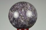 Sparkly, Purple Lepidolite Sphere - Madagascar #191497-1